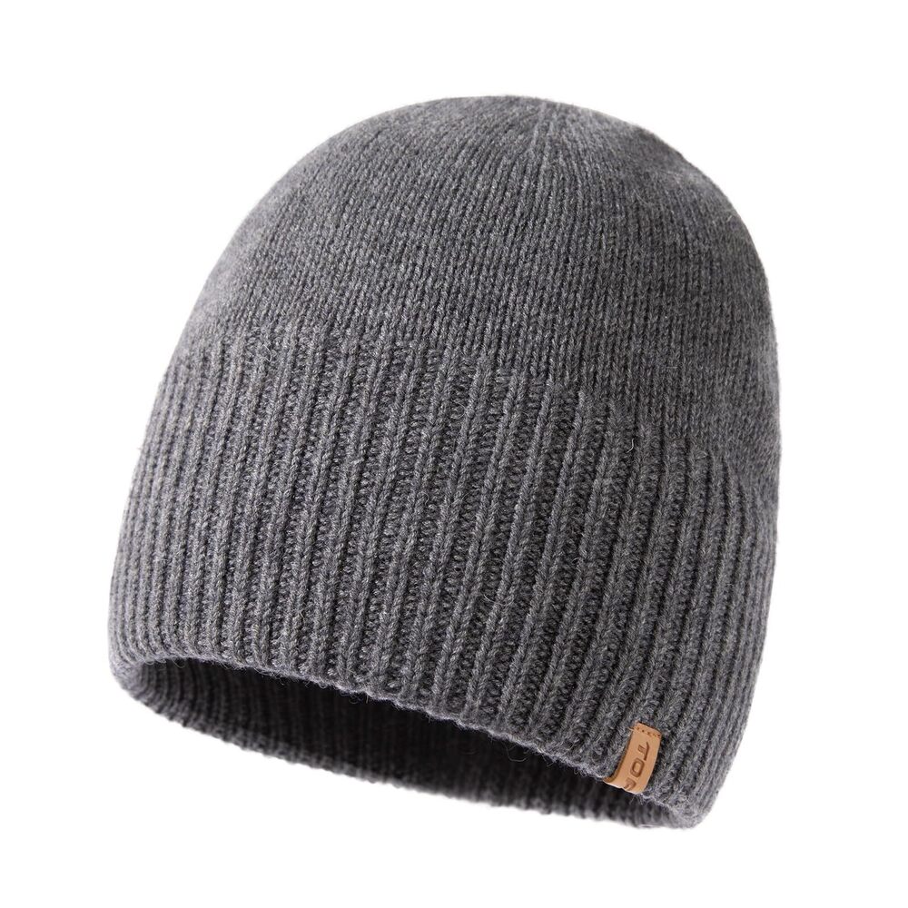2259 PolarWool 80% Merino Wool Beanie Satin Lined Cuffed Watch Fisherman